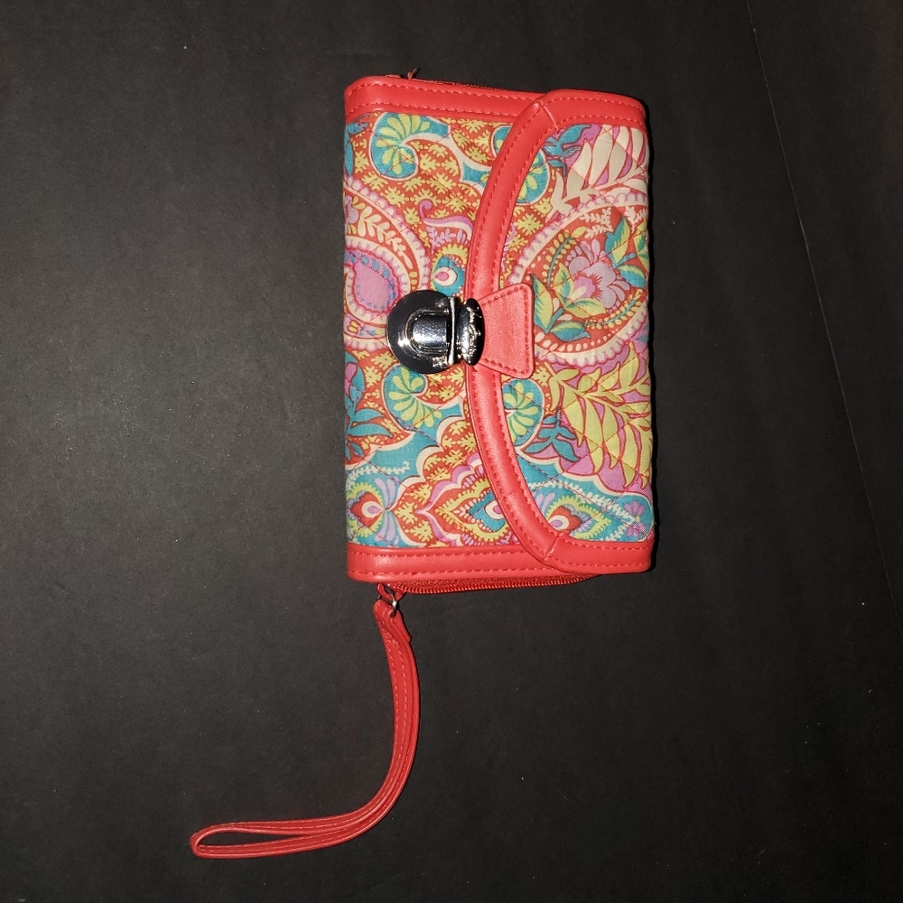 Vera Bradley Ret Paisley in Paradise Wallet